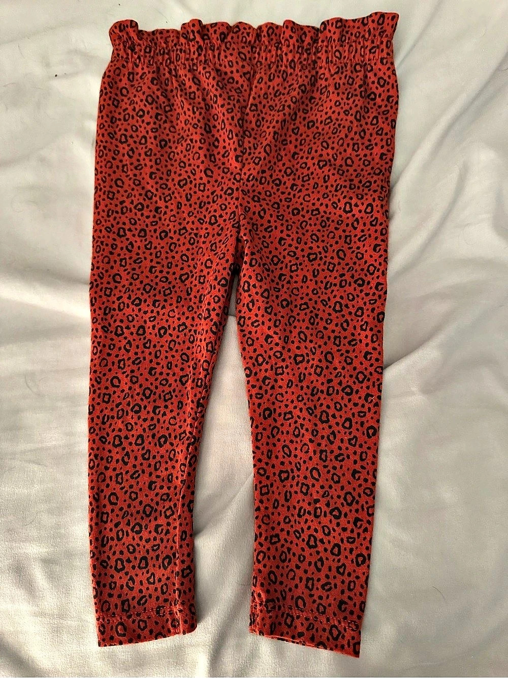 Cat & Jack Baby Girls Printed Leggings Red & Black 6-9M